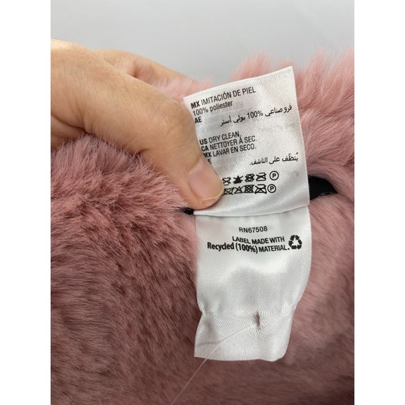 Inc NWT International Concepts Faux Fur Pull Through Scarf Soft Cozy Blush New - Picture 7 of 8